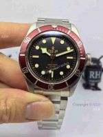 Knockoff Tudor Heritage black Bay Watch SS Red - Swiss Replica